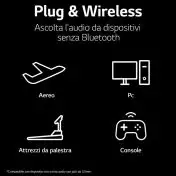 LG TONE Free FP9 - Cuffie True Wireless Bluetooth UVnano (Bianco)