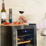 Cecotec GrandSommelier 15000 Inox  Cantinetta Vino Con Compressore Libera Installazione Grigio 15 Bottiglie