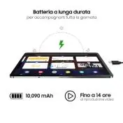 Samsung Galaxy Tab S7+ Wi-Fi SM-T970 128 GB 31,5 cm (12.4") Qualcomm Snapdragon 6 GB Wi-Fi 6 (802.11ax) Android 11 Nero