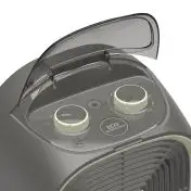 Imetec Silent Power Eco Interno Verde, Grigio 2100 W Riscaldatore ambiente elettrico con ventilatore