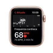 Apple Watch SE GPS + Cellular, 44mm Cassa in Alluminio color Oro con Cinturino Sport Galassia