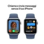 Apple Watch SE GPS + Cellular 40mm Cassa in Alluminio Color Argento con Denim Sport Band - S/M