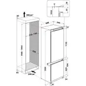 Indesit IND 401 frigorifero con congelatore Da incasso 400 L F Bianco
