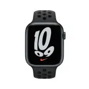 Apple Watch Nike Series 7 GPS + Cellular, 45mm Cassa in Alluminio Mezzanotte con Cinturino Sport Antracite/Nero