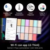 LG MoodUP GBG719MDNN Frigo combinato InstaView, Classe D, 352L , Colore personalizzabile