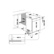 Whirlpool Lavastoviglie semi incasso - WB 6020 P X