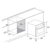 Lofra FDS66GE forno 60 L A Nero, Stainless steel