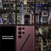 Samsung Galaxy S22 Ultra 5G Display 6.8'' Dynamic AMOLED 2X, 5 fotocamere, RAM 12 GB, 256 GB, 5.000mAh, Burgundy