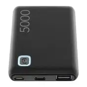 Cellularline Power Bank ESSENCE 5000 Caricabatterie portatile da 5000mAh Nero