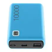 Cellularline Power Bank ESSENCE 10000 Caricabatterie portatile da 10000mAh Blu