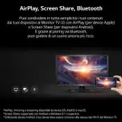LG 24TQ520S Televisione Smart TV 24 Pollici Led WebOs Nero