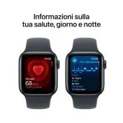 Apple Watch SE GPS 40mm Cassa Alluminio Mezzanotte con Mezzanotte Sport Band - M/L