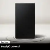 Samsung Soundbar HW-B450/ZF con subwoofer 2.1 canali 300W, bassi profondi, effetto surround, suone ottimizzato, unico telecomando