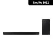 Samsung Soundbar HW-B550/ZF con subwoofer 2.1 canali 410W, audio 3D, suono ottimizzato, bassi profondi, gaming mode
