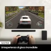 Samsung Soundbar HW-B550/ZF con subwoofer 2.1 canali 410W, audio 3D, suono ottimizzato, bassi profondi, gaming mode