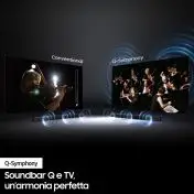 Samsung Soundbar HW-Q700B/ZF con subwoofer 3.1.2 canali 320W, audio 3D wireless ottimizzato, effetto cinema surround