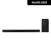 Samsung Soundbar HW-Q700B/ZF con subwoofer 3.1.2 canali 320W, audio 3D wireless ottimizzato, effetto cinema surround