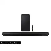 Samsung Soundbar HW-Q700B/ZF con subwoofer 3.1.2 canali 320W, audio 3D wireless ottimizzato, effetto cinema surround