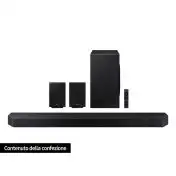 Samsung Soundbar HW-Q990B/ZF con subwoofer e speaker 11.1.4 canali 656W, audio 3D wireless ottimizzato, effetto cinema surround