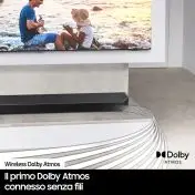 Samsung Soundbar HW-Q990B/ZF con subwoofer e speaker 11.1.4 canali 656W, audio 3D wireless ottimizzato, effetto cinema surround