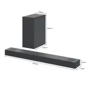 LG Soundbar S75Q 380W 3.1.2 canali, Meridian, Dolby Atmos