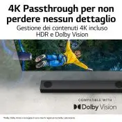 LG Soundbar S75Q 380W 3.1.2 canali, Meridian, Dolby Atmos