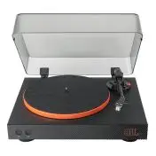 JBL Spinner BT Giradischi con trasmissione a cinghia Nero, Oro