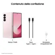 Samsung Galaxy Z Fold6 Smartphone AI, 512GB, RAM 12GB, Display 6,3"/7,6" Dynamic AMOLED 2X, Pink