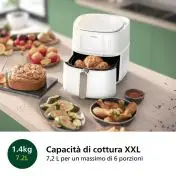 Philips 5000 series Airfryer 7.2L, Friggitrice ad aria 16-in-1, App per ricette, HD9285/00