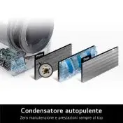 LG RH18U8AVCW Asciugatrice 18kg Pompa di calore DUAL Inverter Serie U8 Direct Drive AI Dry Wi-Fi Allergy Care A+++ 