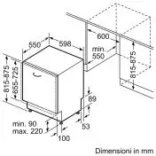 Bosch SMD6ECX12E Serie 6 Lavastoviglie a Incasso 14 coperti (A)