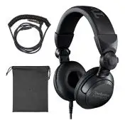 Technics EAH-DJ1200EK Black Cuffie DJ Driver 40mm Cavo Rimovibile