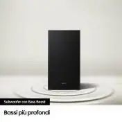 Samsung Soundbar HW-B650D/ZF Serie B, 4 Speaker, Wireless Dolby 5.1ch, Audio a 3.1 Canali, Surround sound expansion, Compatibile con Alexa e Google Assistant, Black