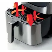 Ariete 4628/00 Singolo 7 L Indipendente 1800 W Friggitrice ad aria calda Acciaio inossidabile