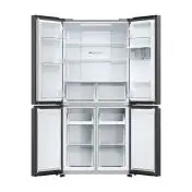 Haier Cube 83 Serie 3 HCR3818EWPT frigorifero side-by-side 463L Libera installazione E Antracite