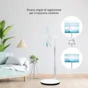 Thomson GO TV 32HA4M44 Televisione Smart TV 32 Pollici Led Portatile con ruote e batteria integrata Bianco