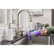 Black & Decker BHFEA640WG Aspirapolvere a bastone Batteria Secco Ciclonico Senza sacchetto 0,75 L Nero, Acciaio inox