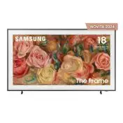 Samsung QE65LS03DAUXZT Televisione Smart TV 65 Pollici Qled 4K The Frame Black Matte Display Processore Quantum 4K Modern Frame Design Dolby Atmos