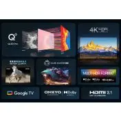 TCL 55C655 Televisione Smart TV 55 Pollici Qled 4K Serie C6 Dolby Vision Atmos Google TV Audio Onkyo