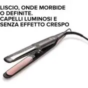 Bellissima Imetec Creativity Multistyle, Piastra per capelli Lisci o Mossi, Rivestimento ceramica, Particelle Diamante, Cheratina, Piastre Flessibili e Calde Anche Esternamente, 5 temperatur