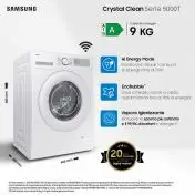 Samsung WW90CGC04DTH lavatrice Caricamento frontale 9 kg 1400 Giri/min A Bianco