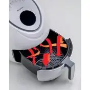 Ariete 4618/03 Singolo 5,5 L Indipendente 1800 W Friggitrice ad aria calda Acciaio inossidabile, Bianco