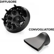Bellissima P7 3200 Asciugacapelli, Motore Professionale, 2100 Watt, Ionizzatore, 2 Velocità, 3 Temperature, Diffusore per Ricci, Colpo Aria Fredda, Leggero, Custodia da Viaggio, Fermacavo