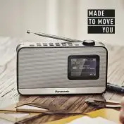 Panasonic RF-D15 Portatile Digitale Nero, Argento