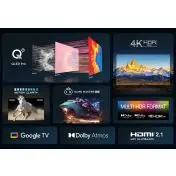TCL 43C655 Televisione Smart TV 43 Pollici Qled 4K Serie C6 Dolby Vision Atmos Google TV