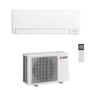 Mitsubishi Electric Condizionatore Fisso Monosplit Parete 12000 BTU Unità Interna e Esterna Bianco