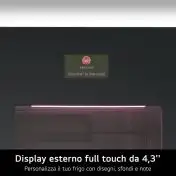 LG MoodUP GBG719MDNN Frigo combinato InstaView, Classe D, 352L , Colore personalizzabile
