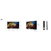 TCL 43C655 Televisione Smart TV 43 Pollici Qled 4K Serie C6 Dolby Vision Atmos Google TV