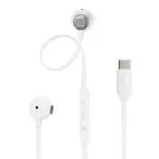 JBL Tune 305C Auricolare Cablato In-ear Musica e Chiamate USB tipo-C Bianco
