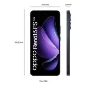 OPPO Reno13 FS 5G AI Smartphone, Tripla fotocamera 50+8+2MP, Selfie 32MP, Display 6.67” 120HZ AMOLED FHD+, 5800mAh, RAM 12GB(Esp4GB/8GB/12GB)+ROM 512GB, [Versione Italia], Luminous Blue